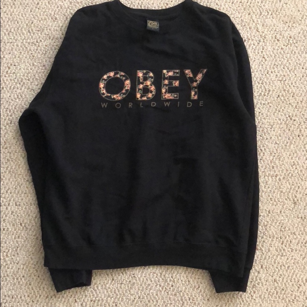 Obey Worldwide Graphic Crewneck Sweater